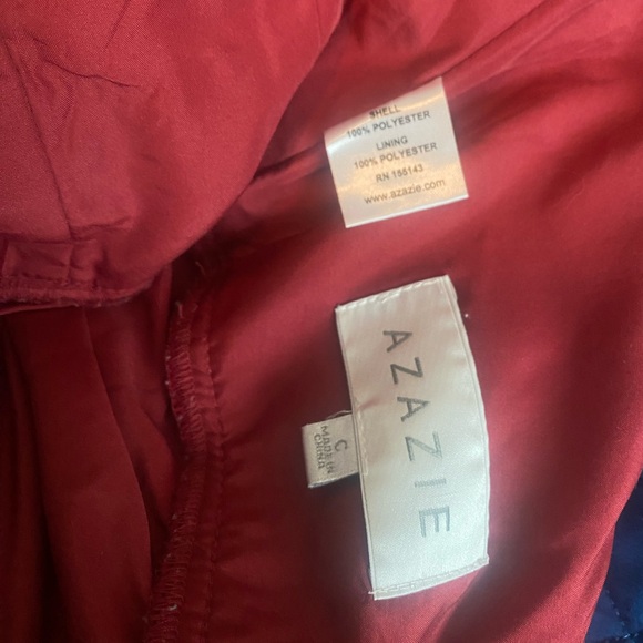 Azazie Raine Burgundy dress - Picture 4 of 5